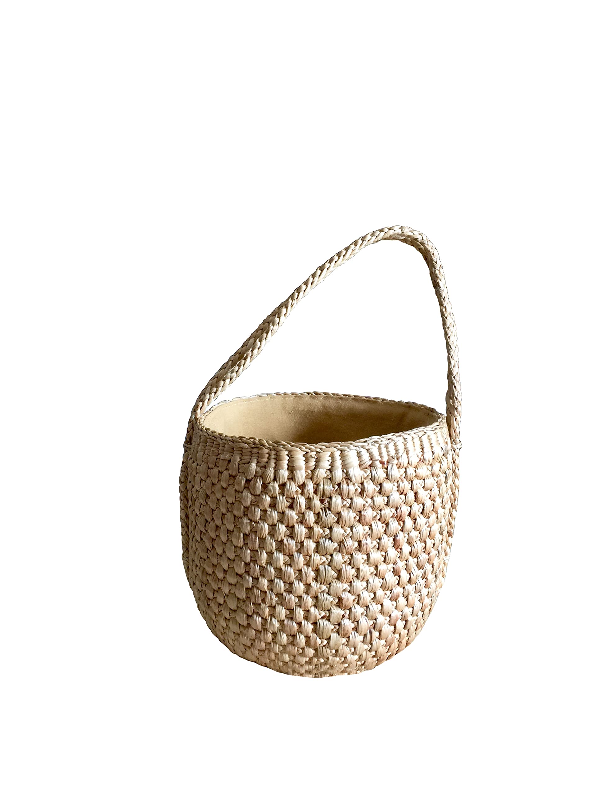 Round Straw Bag - Natural Woven Beach Tote for Women, Eco-Friendly Market Basket, Picnic & Shopping Bag - Perfect for Beach Outings, Farmers Market & Summer Accessories