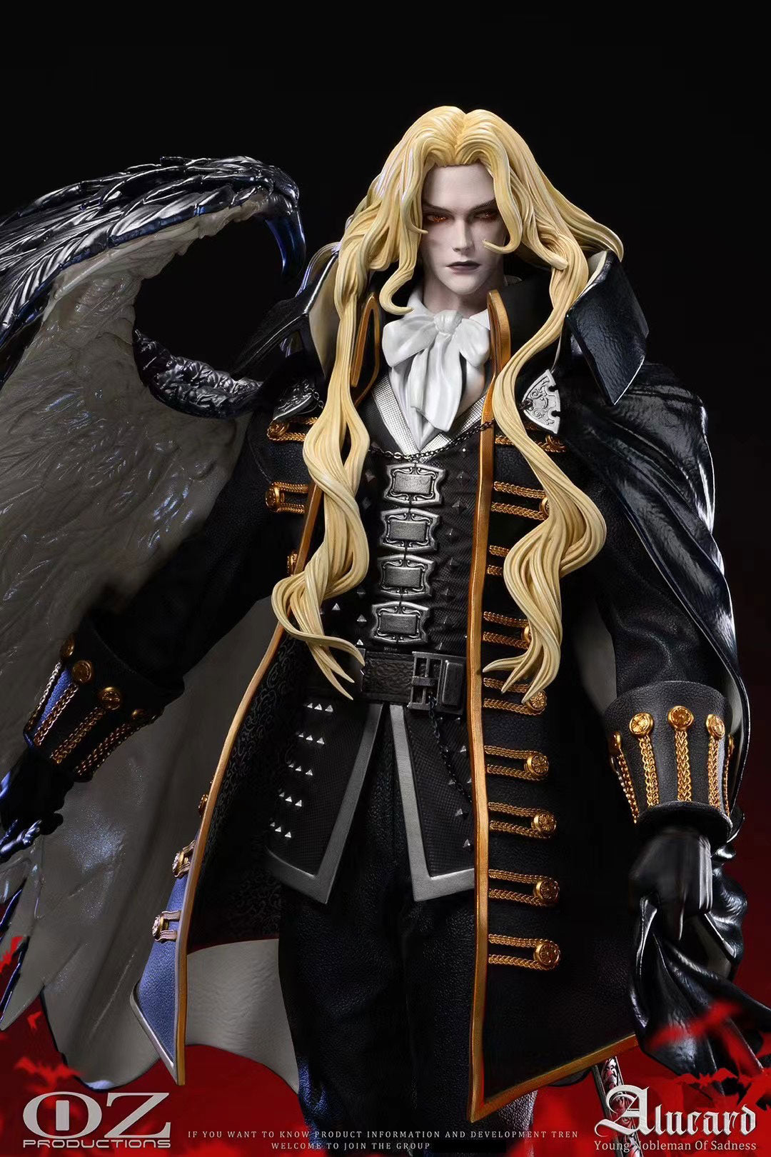 OZ Productions Alucard Cosplay Costume - Vampire Hunter Anime Outfit for Halloween & Comic Con | Perfect for Cosplay, Halloween Parties, and Anime Conventions