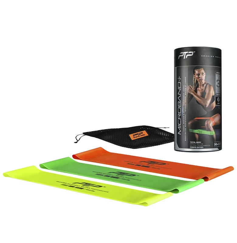 MicroBand Plus Pack - Adjustable Resistance Bands Set for Home Workouts, Physical Therapy & Fitness Training - Ideal for Strength Training, Yoga & Rehabilitation Exercises