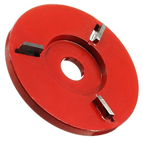 4-Tooth Wood Carving Disc for 16mm Angle Grinder - Woodworking Engraving & Milling Cutter (Red Circular) - Perfect for DIY Projects, Furniture Making, and Craft Carving