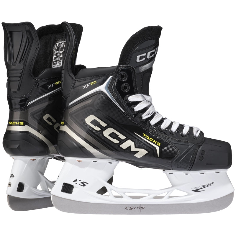 CCM Tacks XF80 Intermediate Ice Hockey Skates - Lightweight & Durable for Competitive Play & Practice