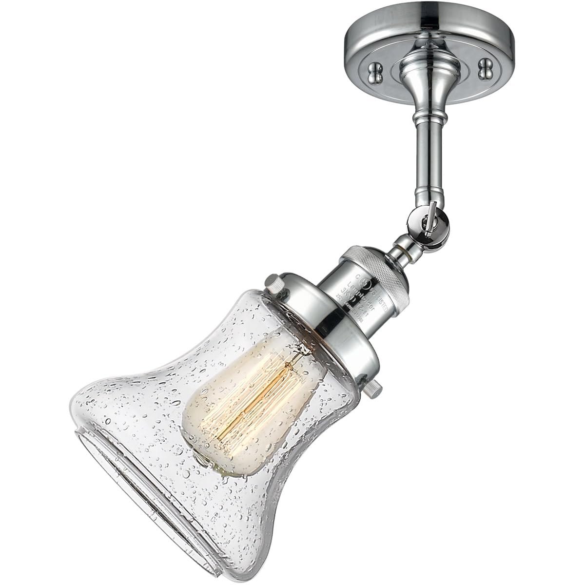 Innovations INNO203-PC-G194-LED Chrome LED Wall Sconce Light Fixture - Modern Dimmable Lighting for Bedroom, Hallway & Living Room Decor