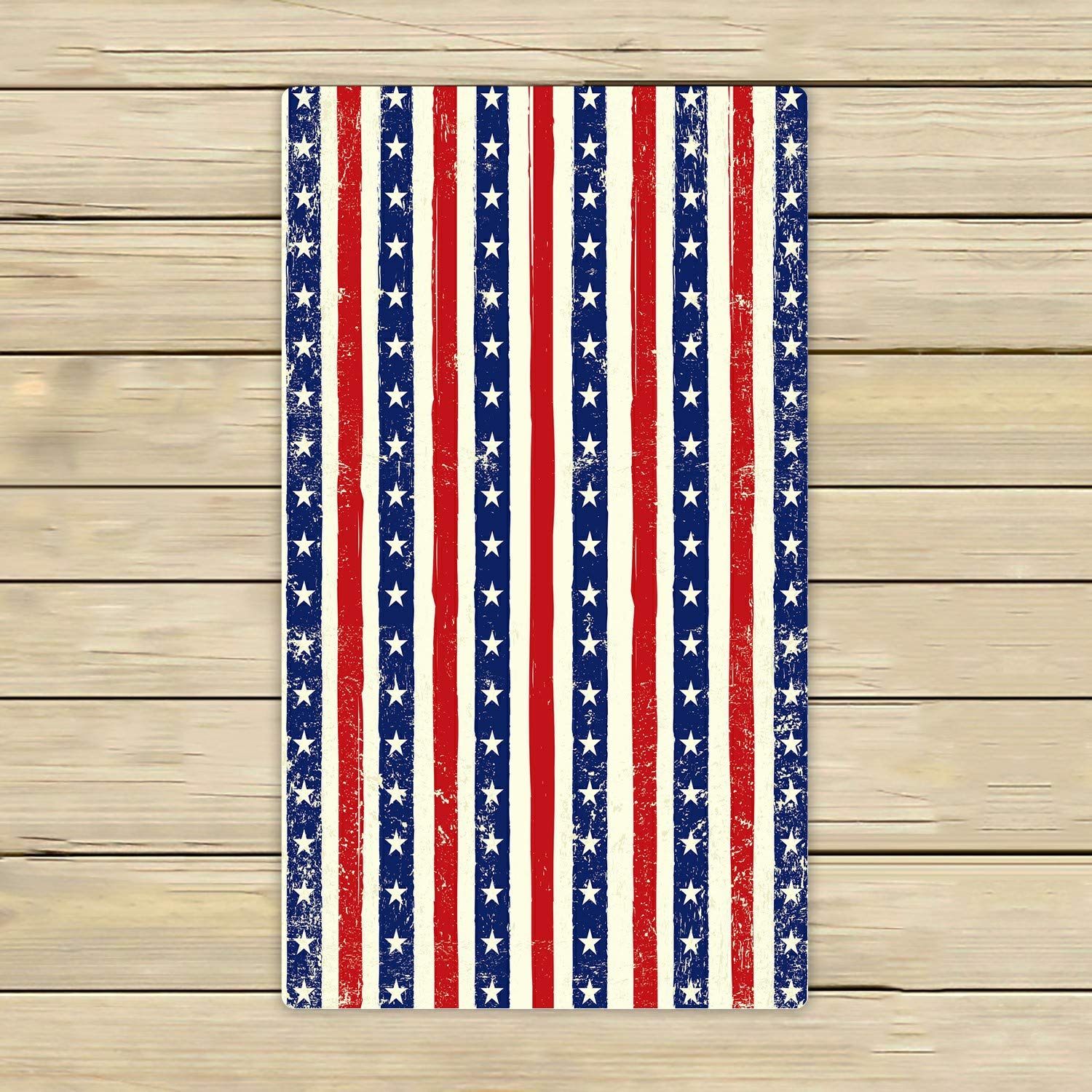 Premium American Design Beach Towel - Soft & Absorbent 16x28 Inch Bath Towel for Swimming, Shower, Travel & Outdoor Activities | Quick Dry & Lightweight for Pool, Gym, Yoga & Vacation