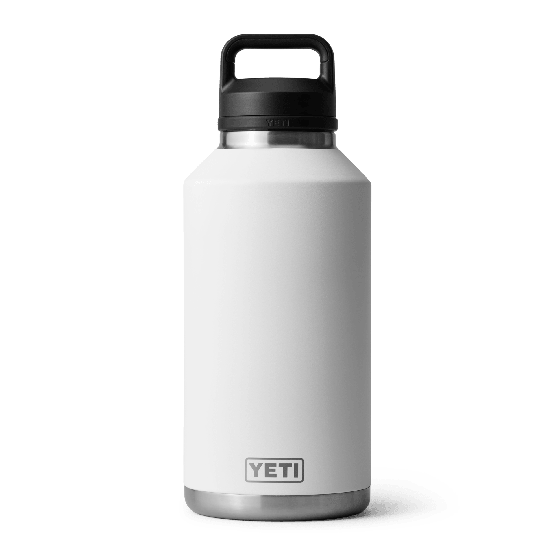 64 oz Rambler® Water Bottle with Chug Cap - Insulated Stainless Steel Vacuum Flask for Hiking, Gym & Outdoor Adventures - White