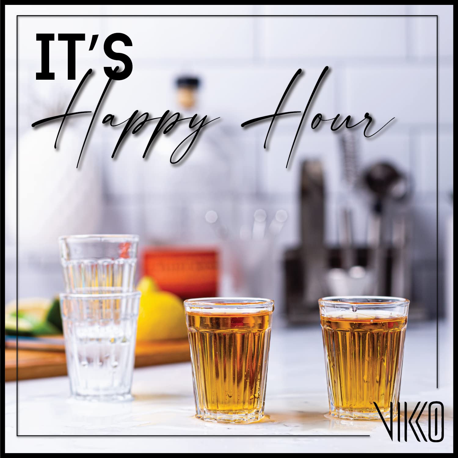 Vikko 1.5 Ounce Shot Glasses Set of 12 - Durable Small Liquor & Spirit Glasses for Tequila, Whiskey, Espresso - Perfect for Home Bars, Parties & Cocktail Making (Madelina)