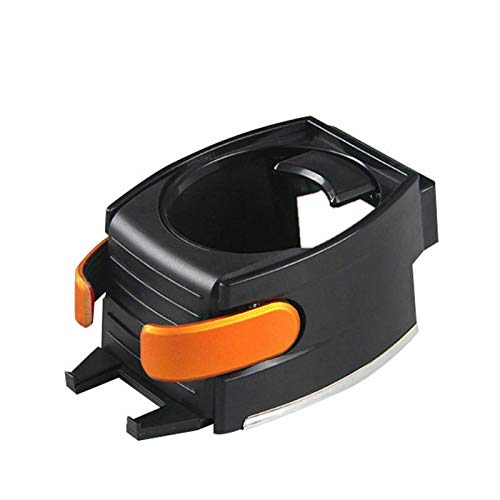 2 in 1 Universal Car Phone Mount & Cup Holder Organizer - Air Vent Phone Holder & Drink Bottle Bracket Stand for iPhone, Samsung, Most Smartphones - Perfect for Road Trips, Commuting & Hands-Free Driving