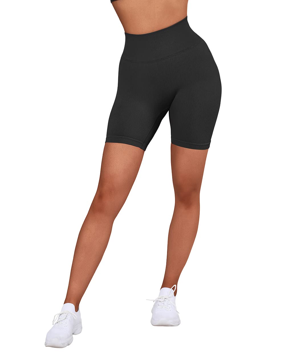 SUUKSESS Women's High Waisted Ribbed Seamless Leggings - Workout Yoga Pants for Gym, Running & Lounge Wear - Comfortable & Stretchy Activewear