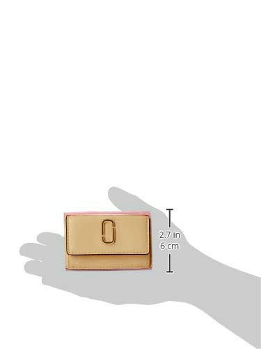 Marc Jacobs Women's Trifold Wallet - Genuine Leather Compact Wallet with RFID Protection | Perfect for Everyday Use, Travel & Gift Giving