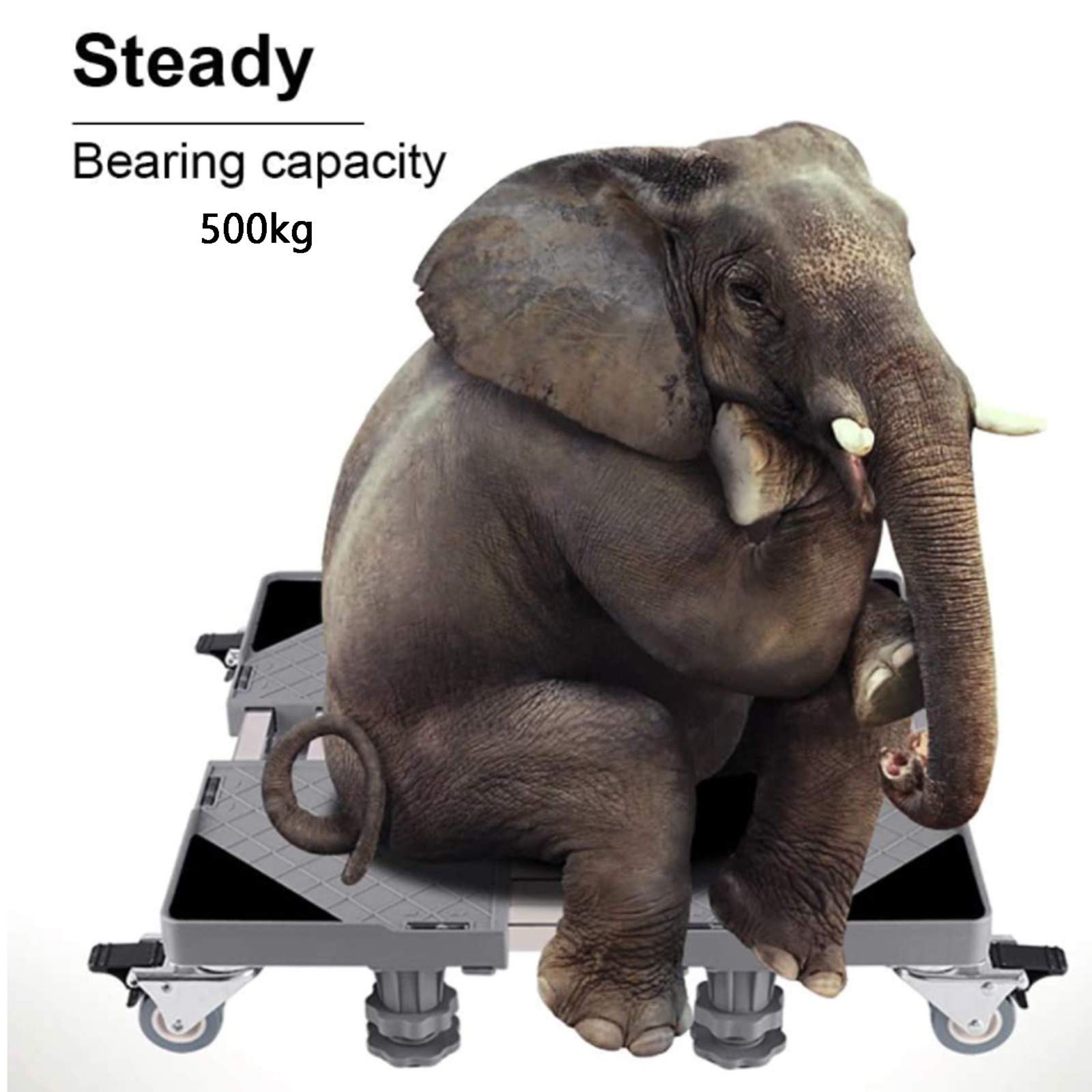 Universal Mobile Base Stand for Refrigerator, Washing Machine & Furniture - Heavy Duty Dolly with Locking Wheels & Sturdy Feet | Perfect for Home, Dorm, Laundry Room & Garage Organization