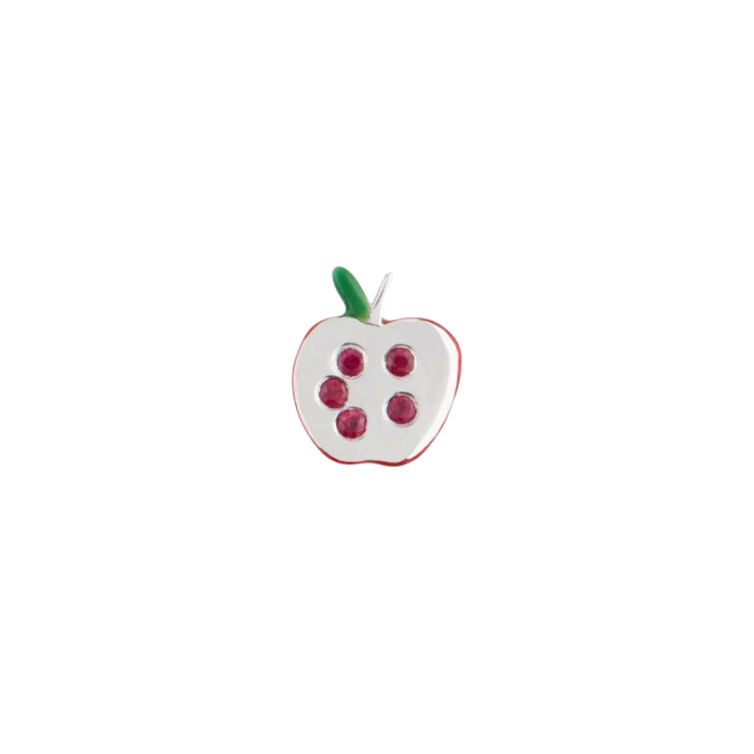 Apple of My Eye Charm - Cute & Dainty Jewelry for Women - Perfect Gift for Girlfriend, Wife, Daughter - Ideal for Valentine's Day, Anniversary & Special Occasions