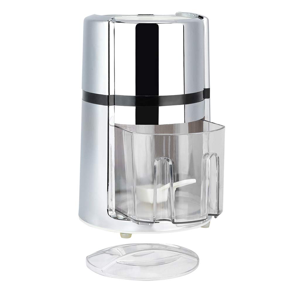 Portable Hand Crank Manual Ice Crusher - Stainless Steel & Plastic Snow Cone Maker for Kitchen, Cocktails, and Outdoor Parties - Perfect for Margaritas, Slushies, and Summer Drinks