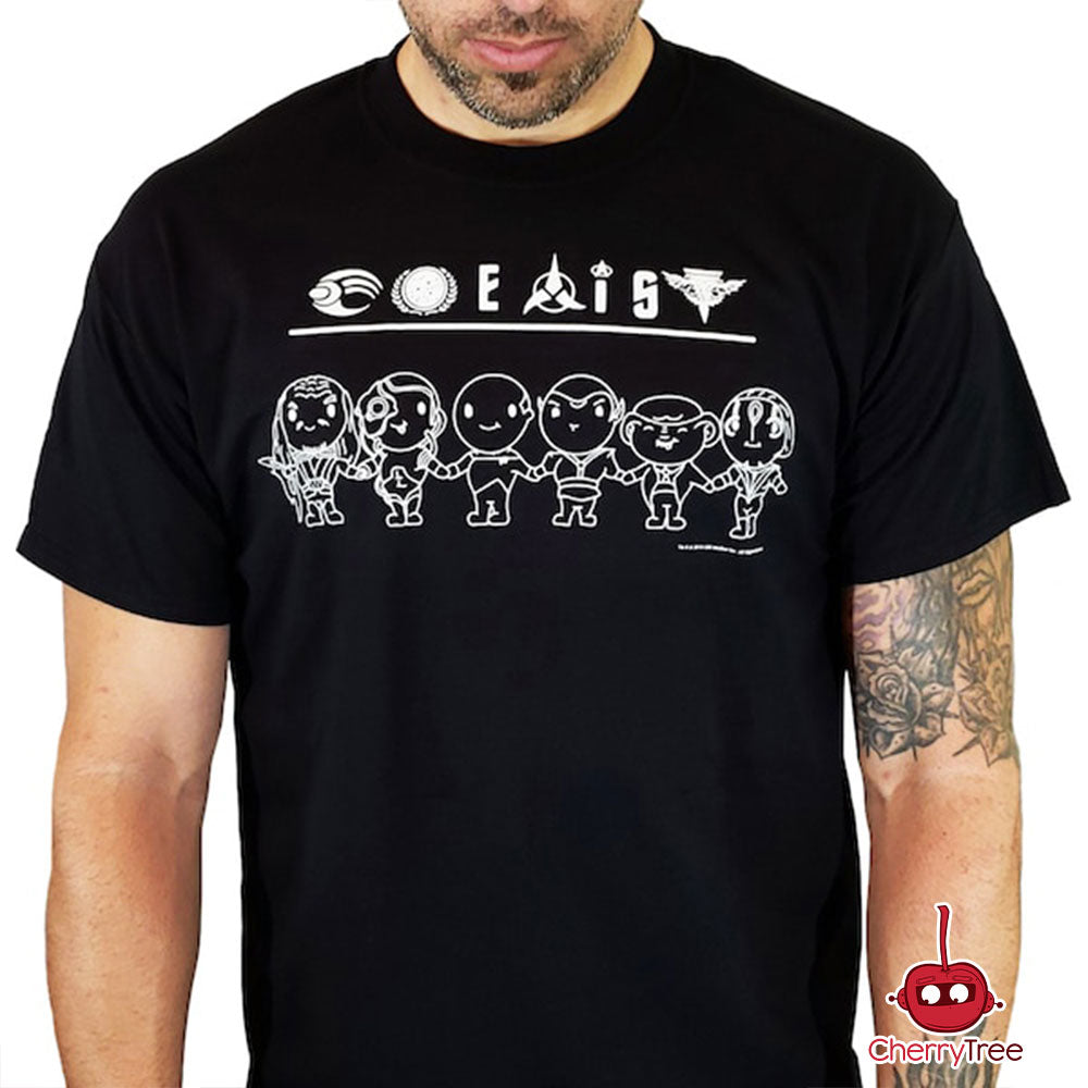 Star Trek™ Borg T-Shirt - Officially Licensed Coexist Design - Perfect for Fans, Cosplay & Everyday Wear