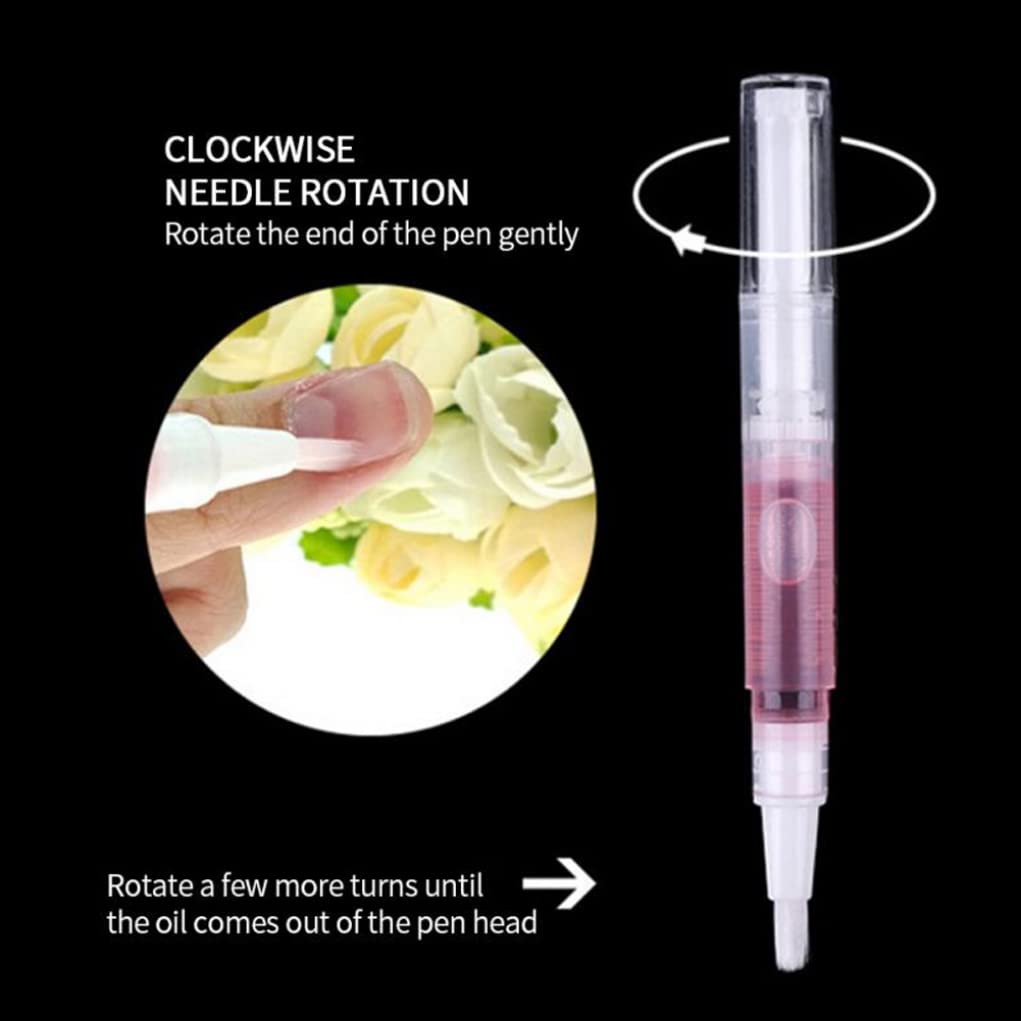 NIDONE 10 Pcs Cuticle Oil Pens for Nail Care - Moisturizing & Nourishing Nail Treatment Oil for Dry Nails & Cuticles - Mixed Flavors Manicure & Pedicure Kit - Perfect for Home & Salon Nail Care Routine