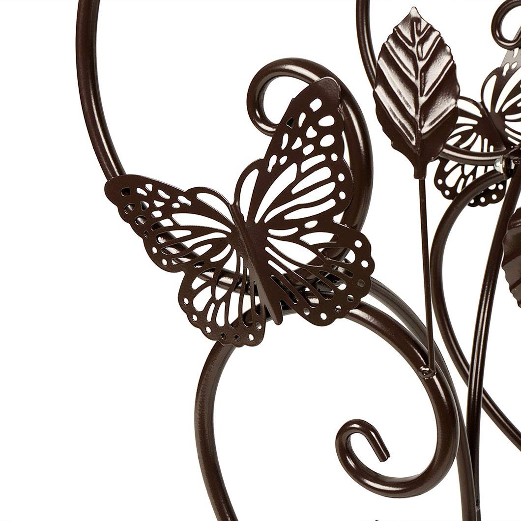 3-Tiered Plant Stand with Classic Bronze Design - Sturdy Flower Pot Rack for Indoor/Outdoor Decor - Perfect for Balcony, Garden, and Home Organizing