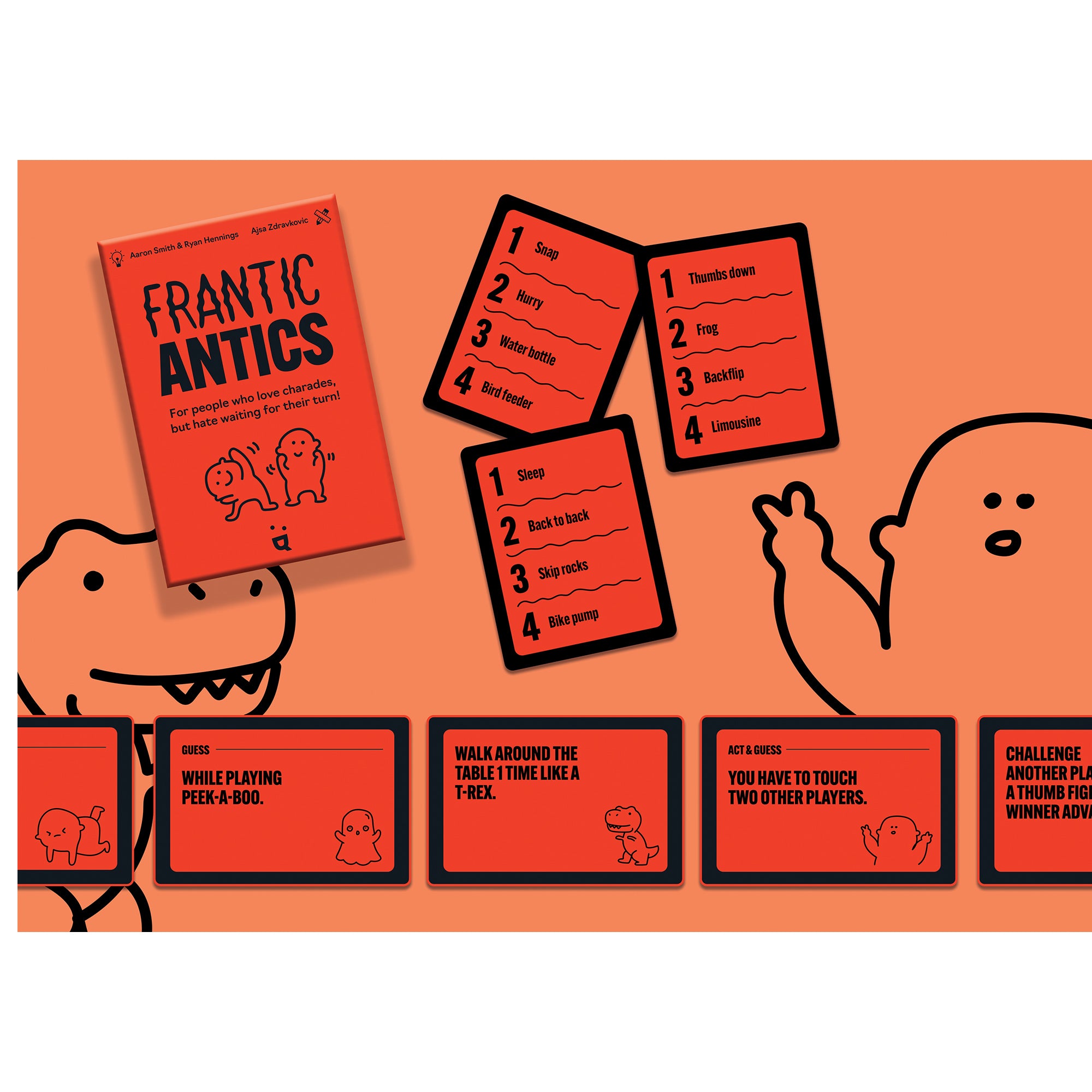 Frantic Antics - Fun and Exciting Board Game for Family Game Nights & Parties | Perfect for Kids, Teens, and Adults