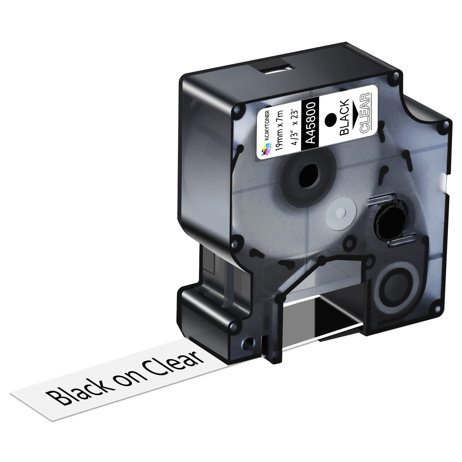 KCMYTONER Compatible Label Tape for DYMO LabelManager 360D 420P 450D 500TS 450 Duo - 3/4
