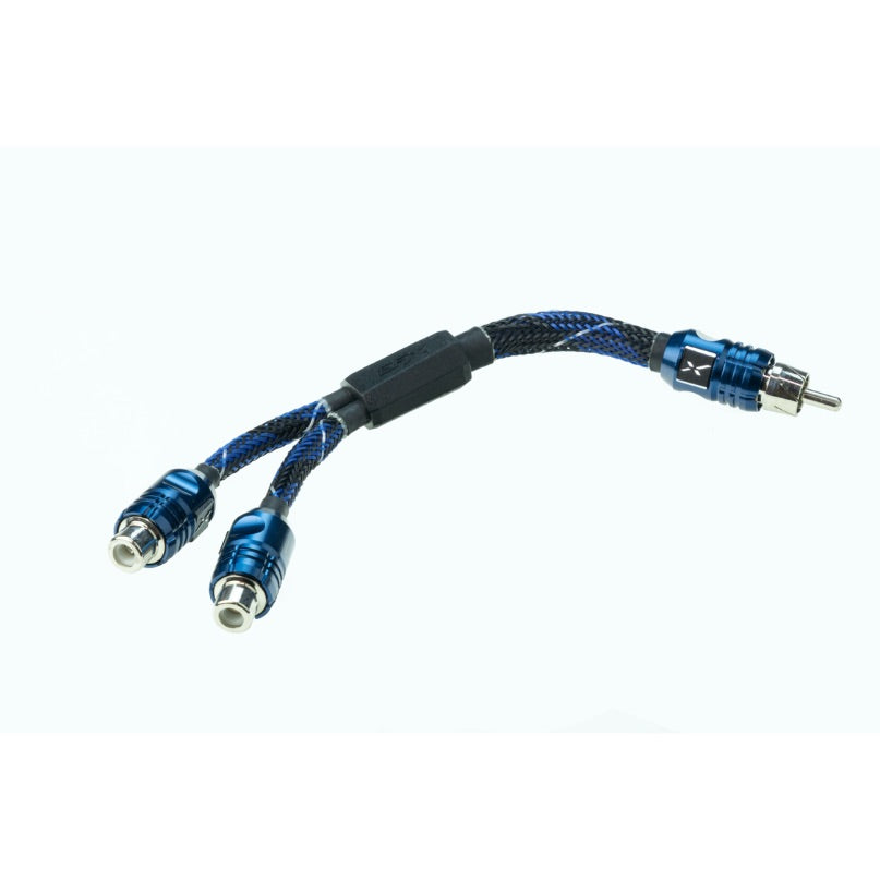 EFX by Scosche DFF - Delta 1M 2F Twisted Multi Core Y Adapter for Car Audio & Home Theater Systems | High-Quality Audio Splitter Cable