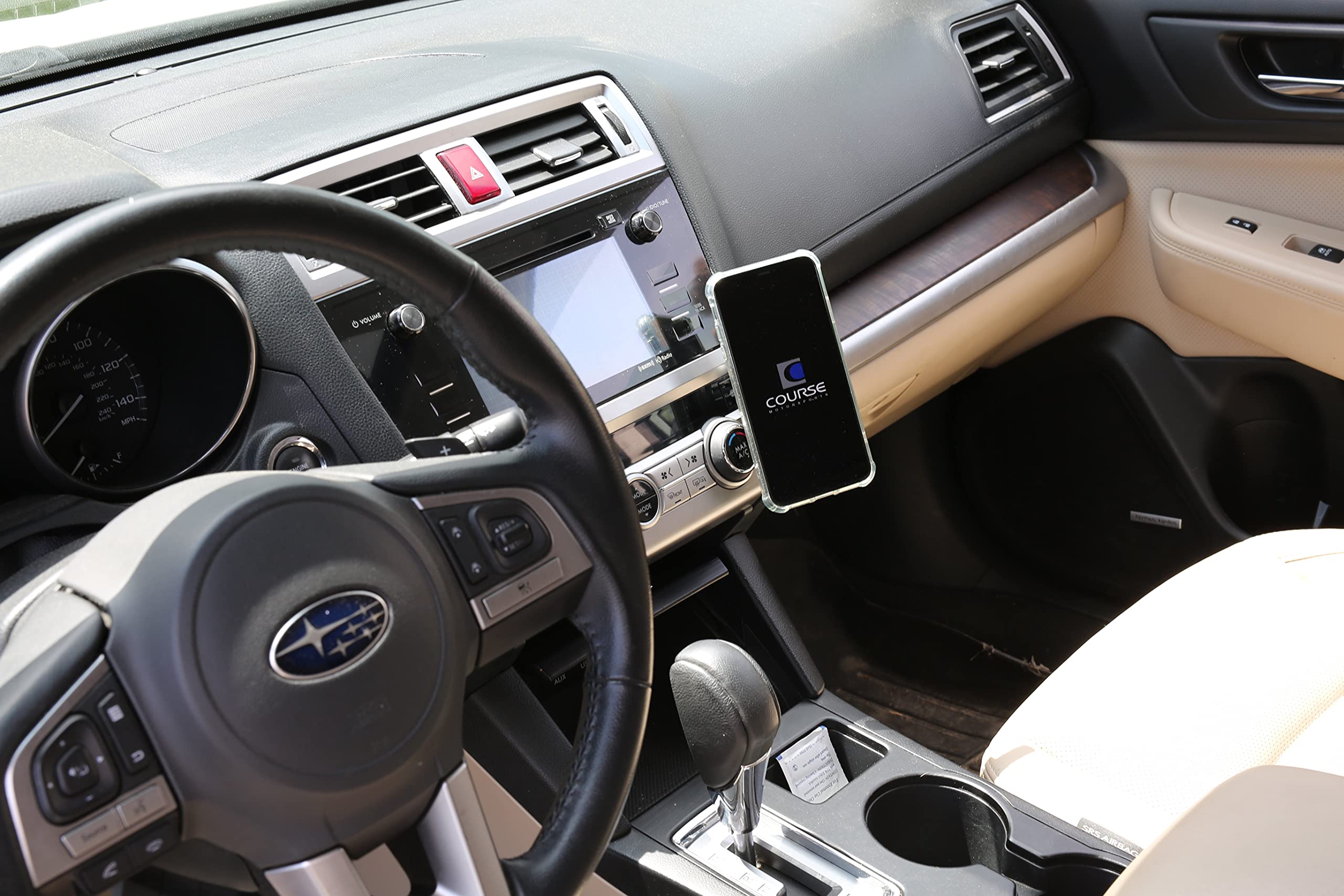 Course Motorsports DirectFit Wireless Charging Car Phone Mount for Nissan Maxima (2015-Present) - Auto-Clamping Phone Holder with Fast Charging - Perfect for Commuting, Road Trips & GPS Navigation (Black)