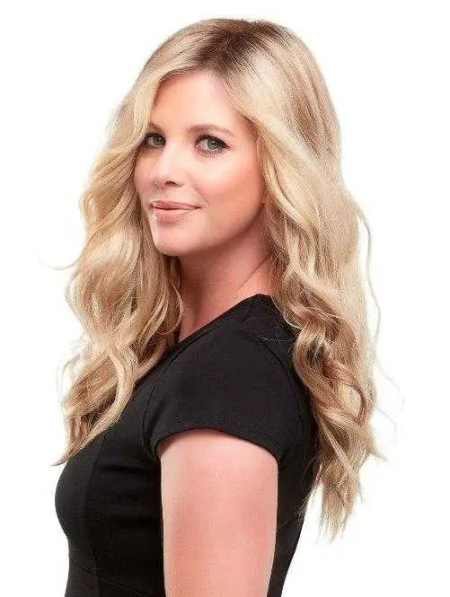 Top Wave 18 Inch Synthetic Hair Topper for Women - Natural Looking Hairpiece for Thinning Hair - Perfect for Daily Wear, Cosplay & Special Occasions