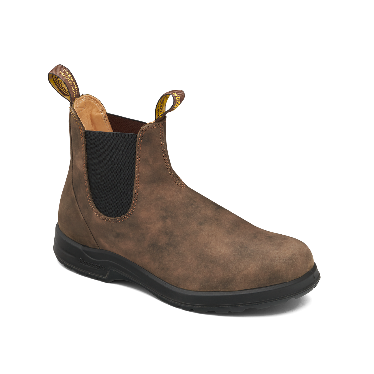 Blundstone 2056 All Terrain Boots for Men & Women - Rustic Brown Leather Ankle Boots for Hiking, Work & Outdoor Adventures