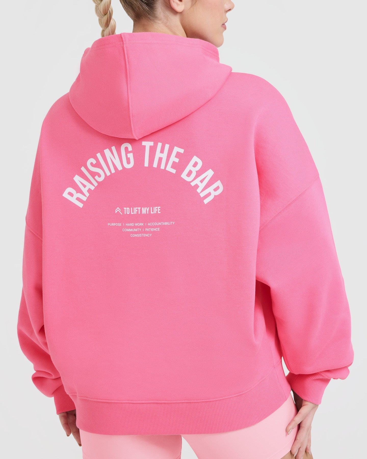Unisex Oversized Graphic Hoodie - Peony Pink | Soft & Comfortable Pullover for Men & Women | Perfect for Casual Wear, Street Style & Loungewear
