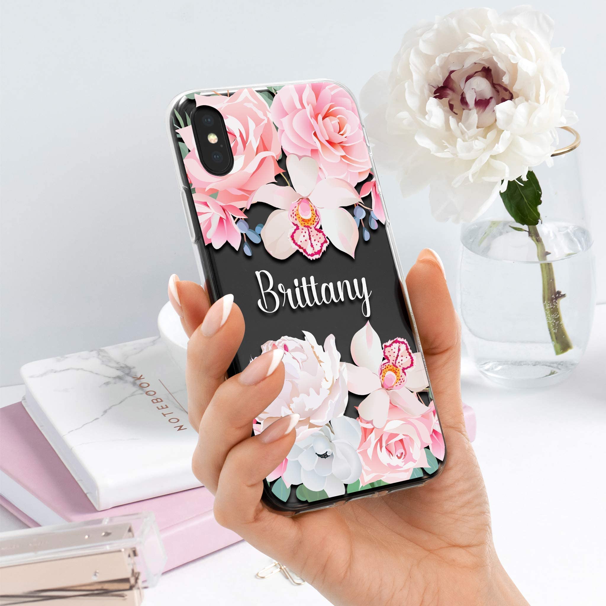 Custom Monogram Personalized Phone Case for iPhone 16/15/14/13/12 Mini - Durable Protective Cover with Unique Name Design | Perfect Gift for Birthday, Anniversary & Daily Use