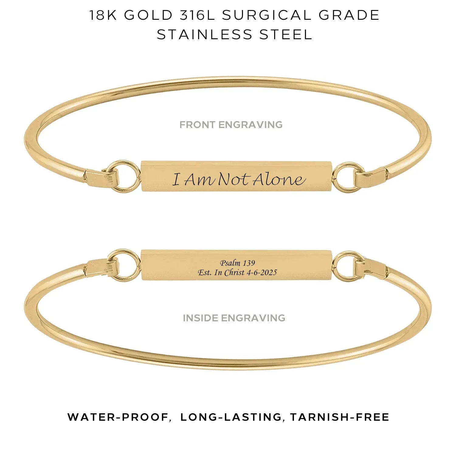 Elegant 'My Story' Bangle Bracelet for Women - Personalized Jewelry Gift - $35.00 | Perfect for Anniversaries, Birthdays & Special Occasions