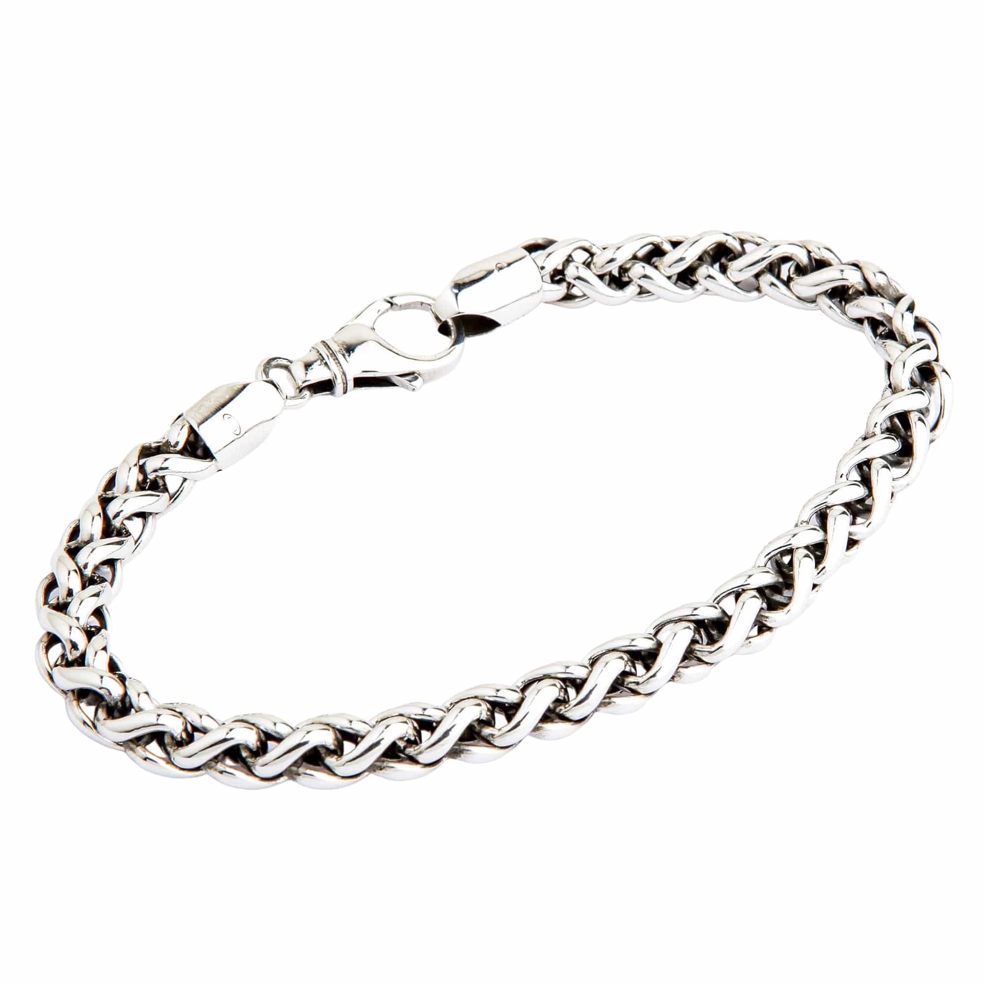 6.5mm Handcrafted Sterling Silver Braided Rope Chain Bracelet for Women - Durable 925 Silver Jewelry Gift for Birthday, Anniversary & Everyday Wear