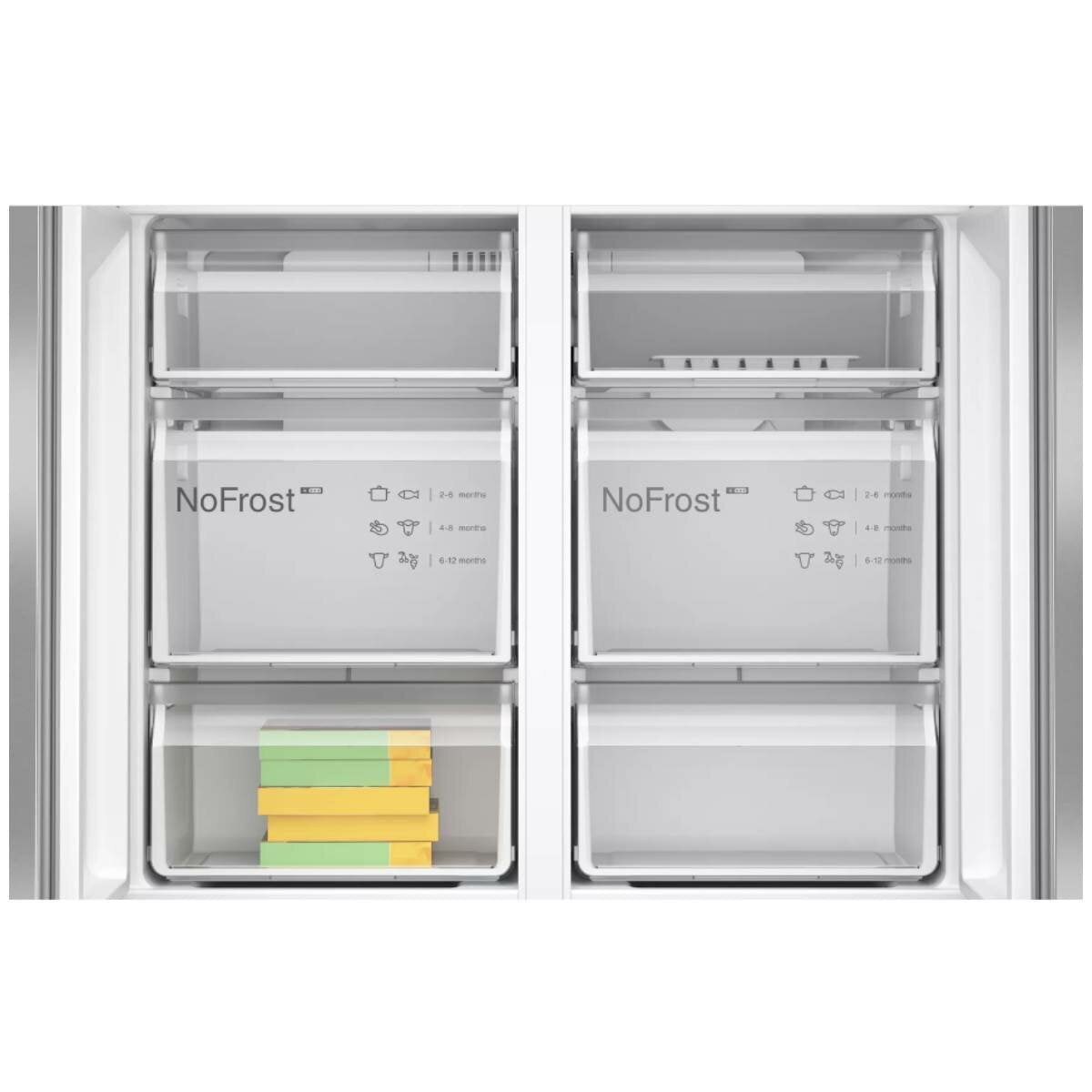 Bosch Series 6 605L French Door Refrigerator - Black Stainless Steel (KFN96AXEAA) | Energy Efficient, Spacious Fridge for Modern Kitchens & Large Families