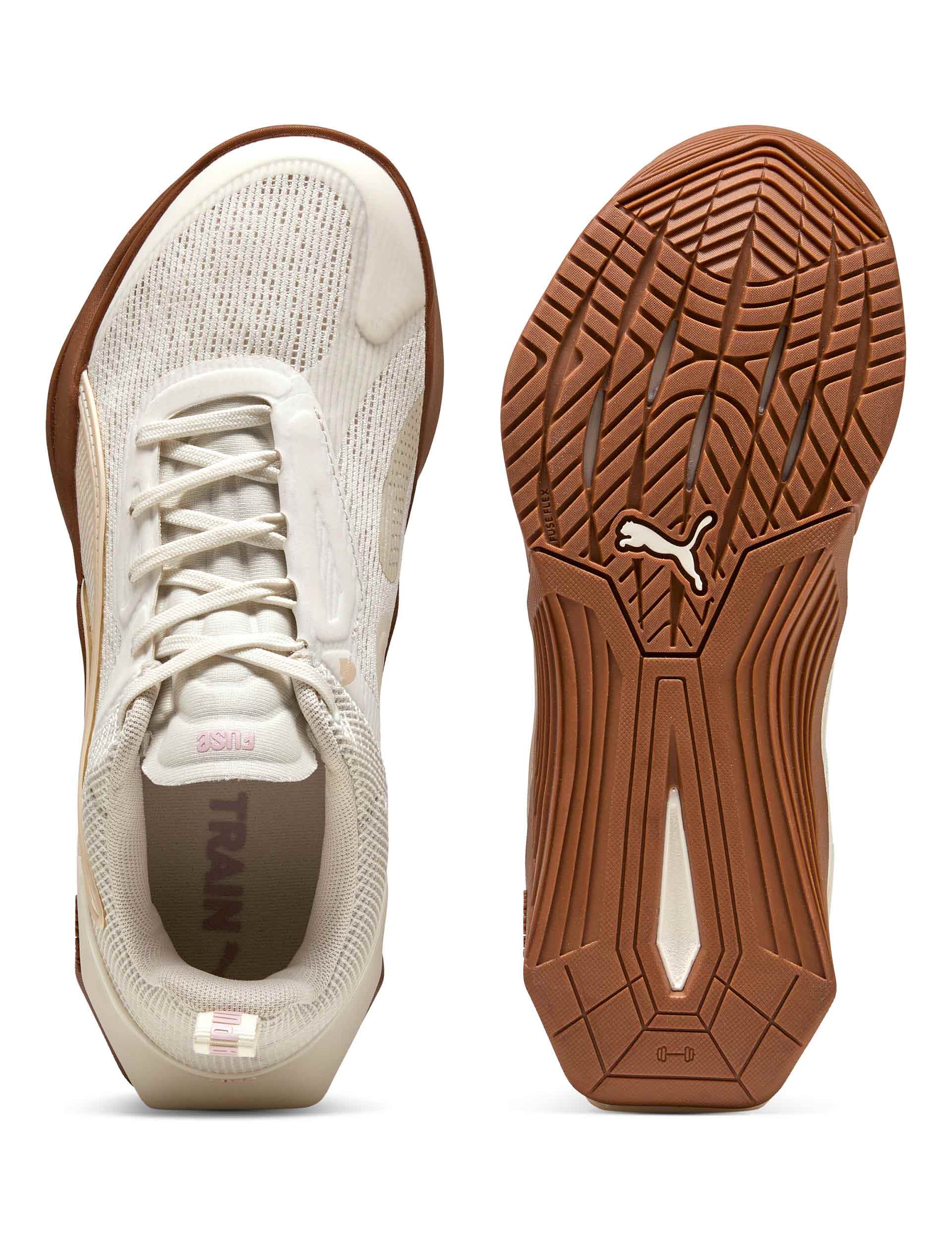 Fuse 3.0 Training Shoes for Men & Women - Lightweight Gym Workout Sneakers in Warm White/Alpine Snow/Rose Mauve/Gum - Perfect for Running, CrossFit & Fitness Training