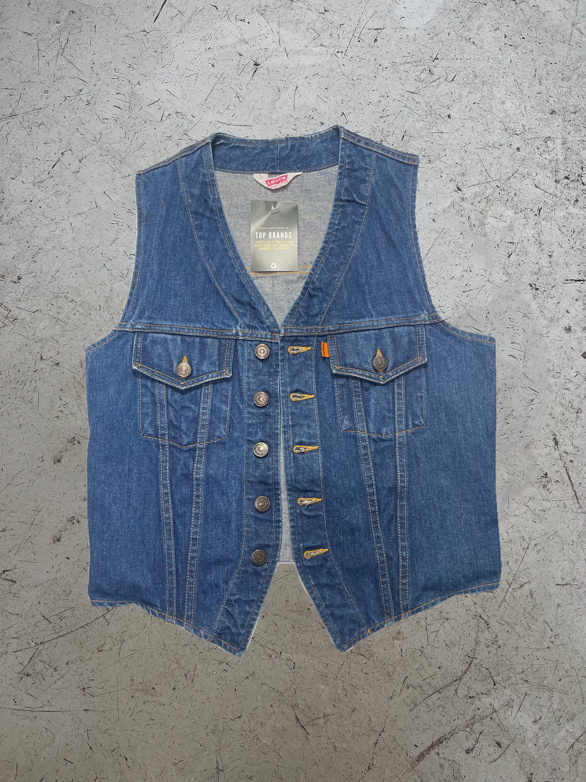 Levi's Men's Denim Vest Jacket - Classic Western Style for Casual Wear & Outdoor Adventures