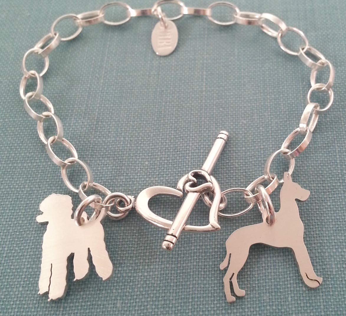 925 Sterling Silver Dog Charm Bracelet for Pet Lovers & Gifts