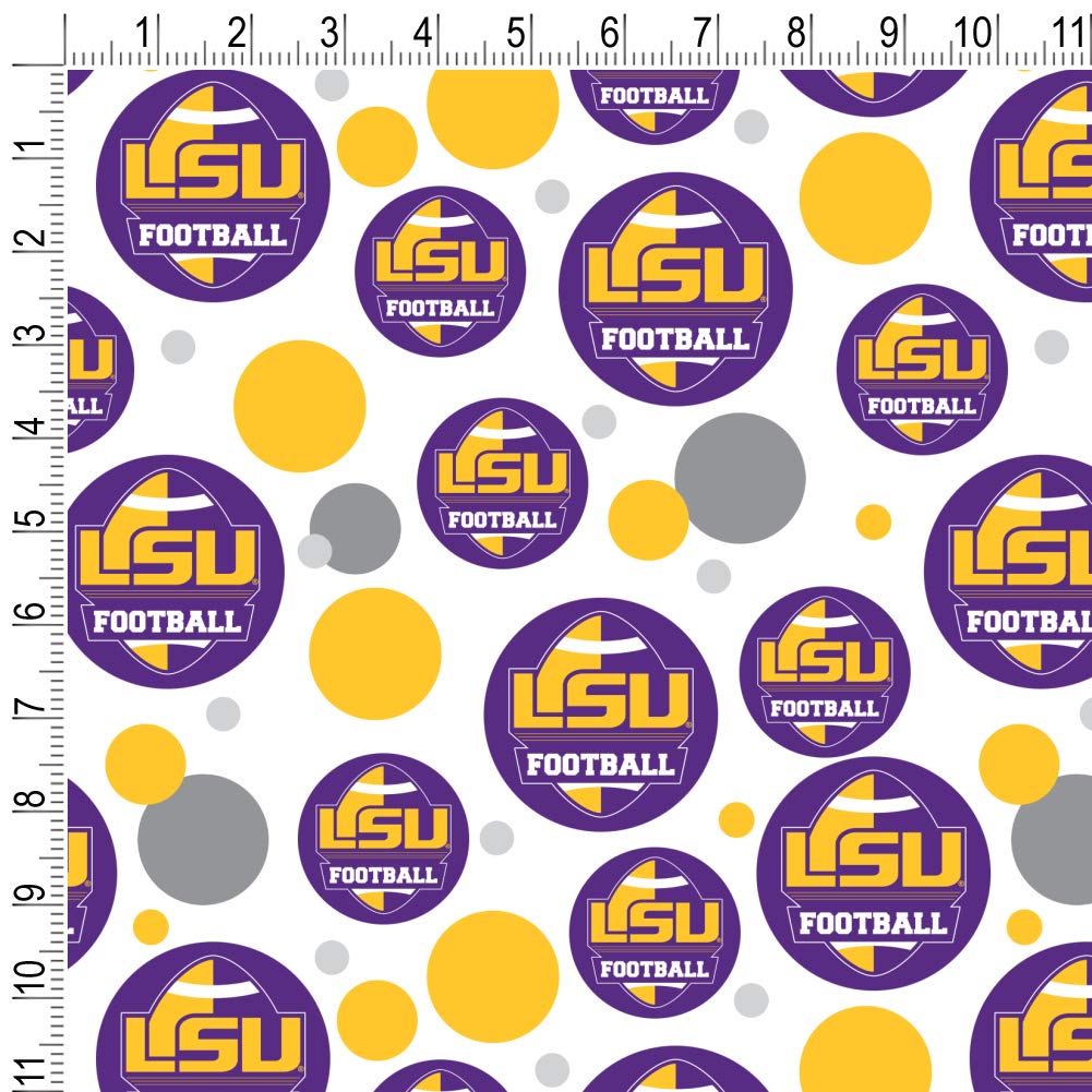 Premium LSU Tigers Football Themed Gift Wrap Roll - Perfect for Birthday, Christmas & Game Day Presents - 24
