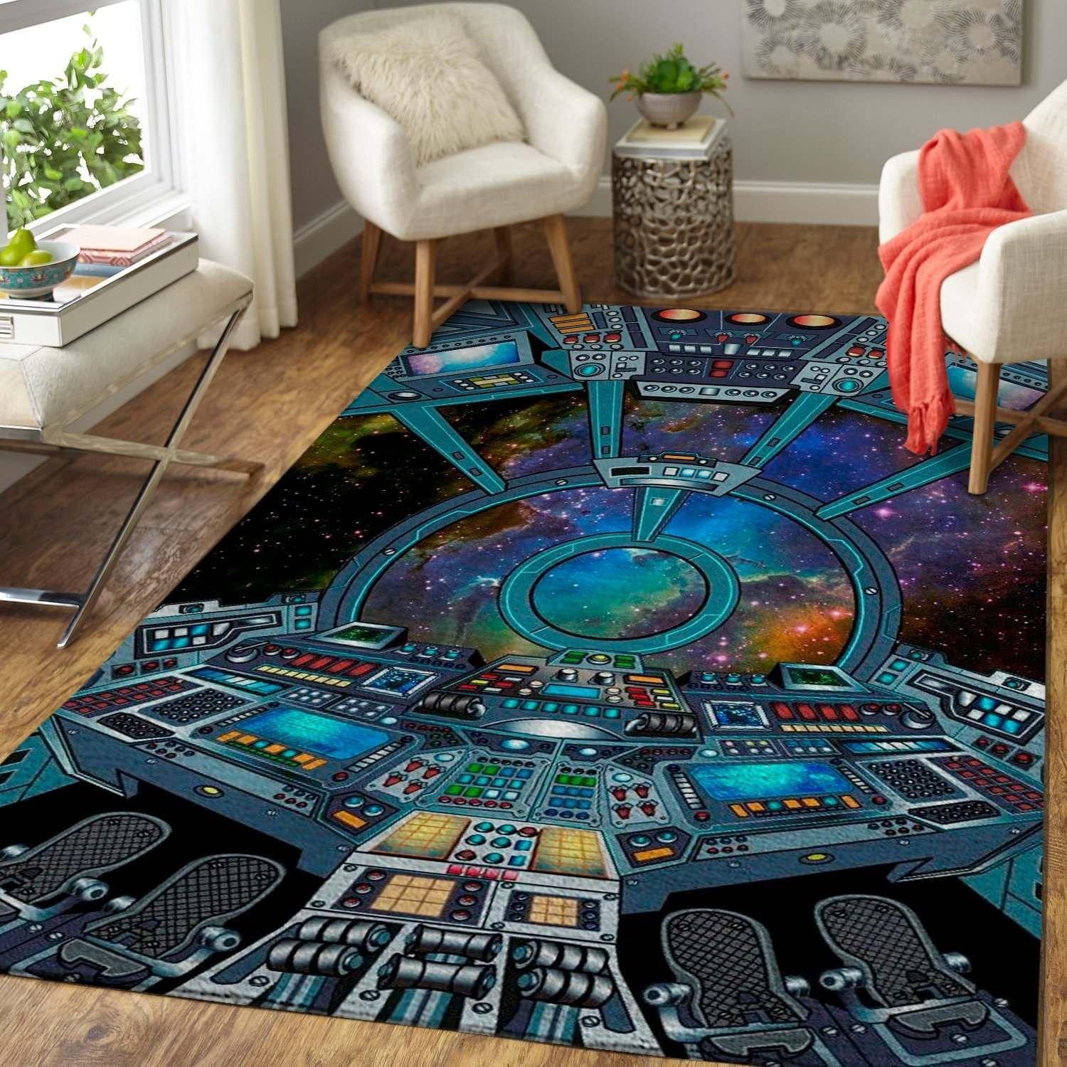 Movie Characters Area Rug - 3x5, 4x6, 5x8, 5.2x9 ft Soft Non-Slip Rugs for Bedroom & Living Room | Pop Culture Home Decor Gift for Movie Lovers & Boys | Perfect for Themed Rooms, Home Theater, and Geek Decor