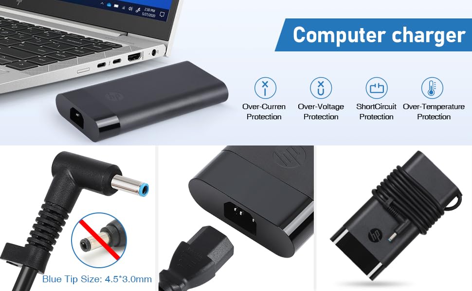 230W AC Power Adapter for HP Omen 15/16, Victus 16, ZBook Fury 16 G8/G9/G10 - Fast Charging Laptop Charger - Perfect for Gaming, Work & Travel