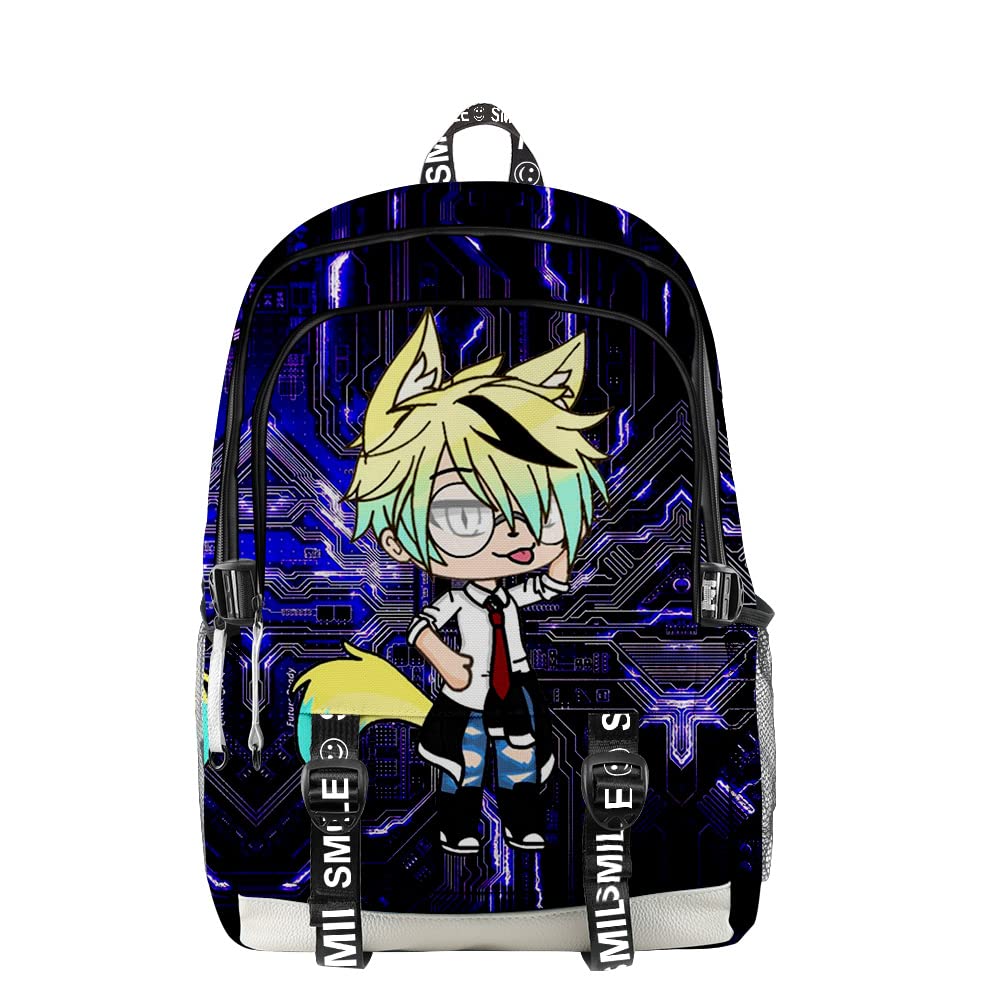3D Gacha Life Backpack - Oxford Travel Bag for Teens & School