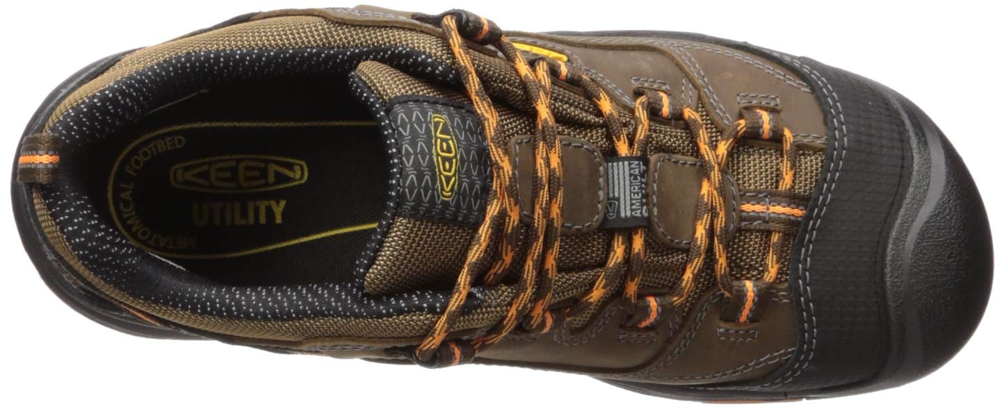 KEEN Utility Men's Braddock Low Height Steel Toe Work Shoes - Lightweight & Comfortable Safety Shoes for Construction, Warehouse & Outdoor Work