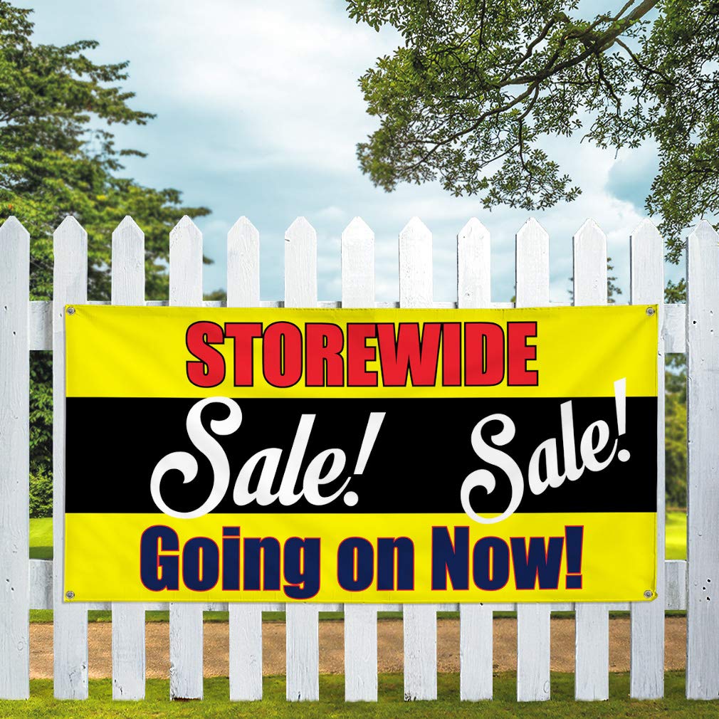 Premium Vinyl Banner - 48x96 Inches, Weatherproof & Durable for Outdoor Business Signs - Multiple Sizes Available with 8 Grommets - Perfect for Storefronts, Events, and Industrial Yard Advertising