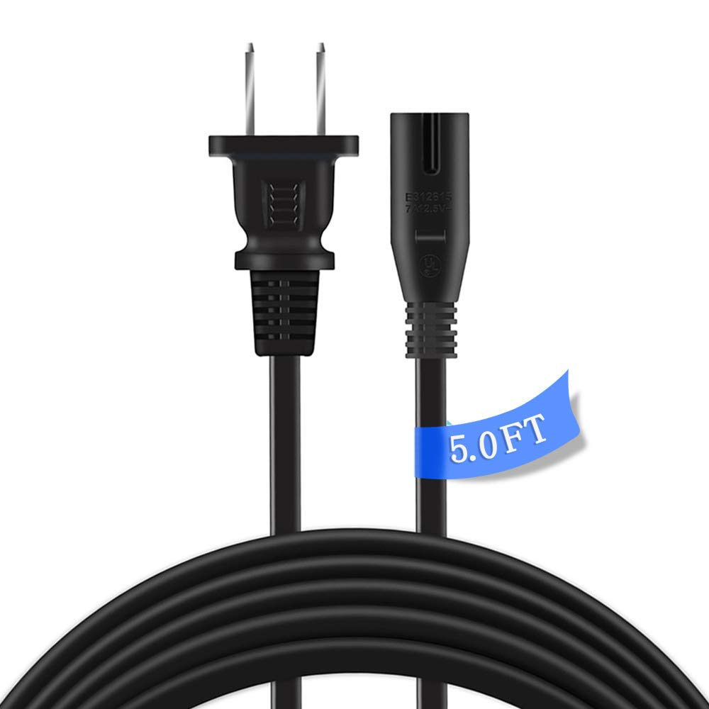 UL Listed 5ft/1.5m AC Power Cord Cable for HP Deskjet 970Cxi 920c 950c 960c 200Cci 970 Cse Printers - Replacement Power Supply for Home & Office Use