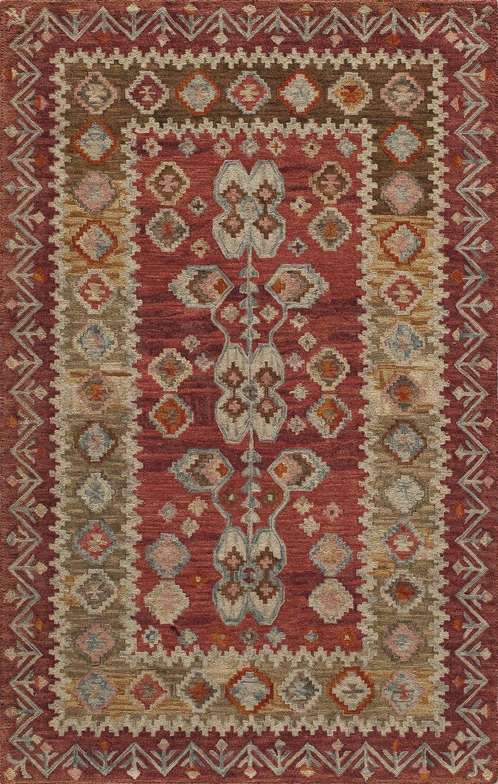 Momeni Rugs TANGITAN-1RED3656 Tangier Collection Area Rug 3'6