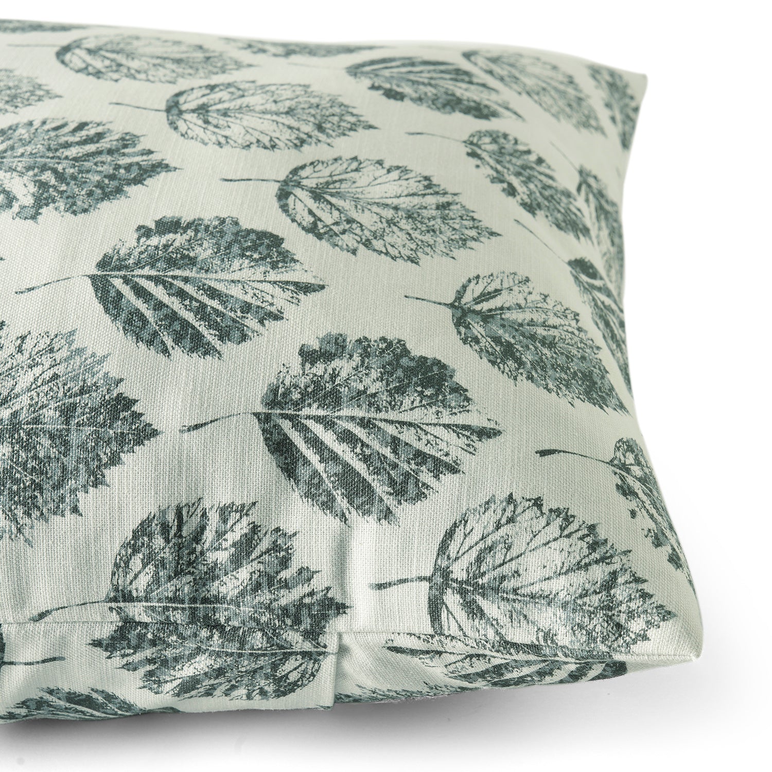 Elm Leaf Black Floral Printed Cotton Cushion Covers Set of 2 - Soft Decorative Pillow Cases for Sofa, Bed, Living Room & Home Decor