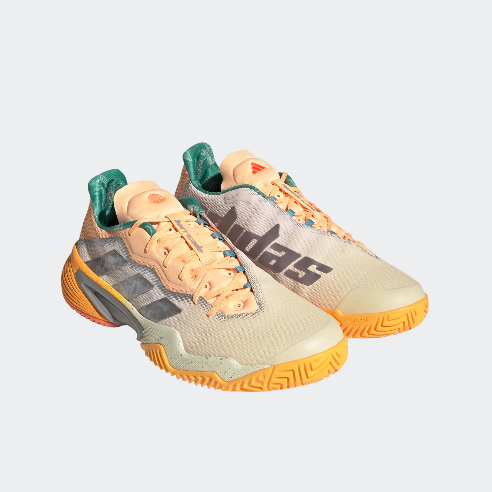 adidas Barricade men tennis shoes   Orange/Yellow/Green HQ8416