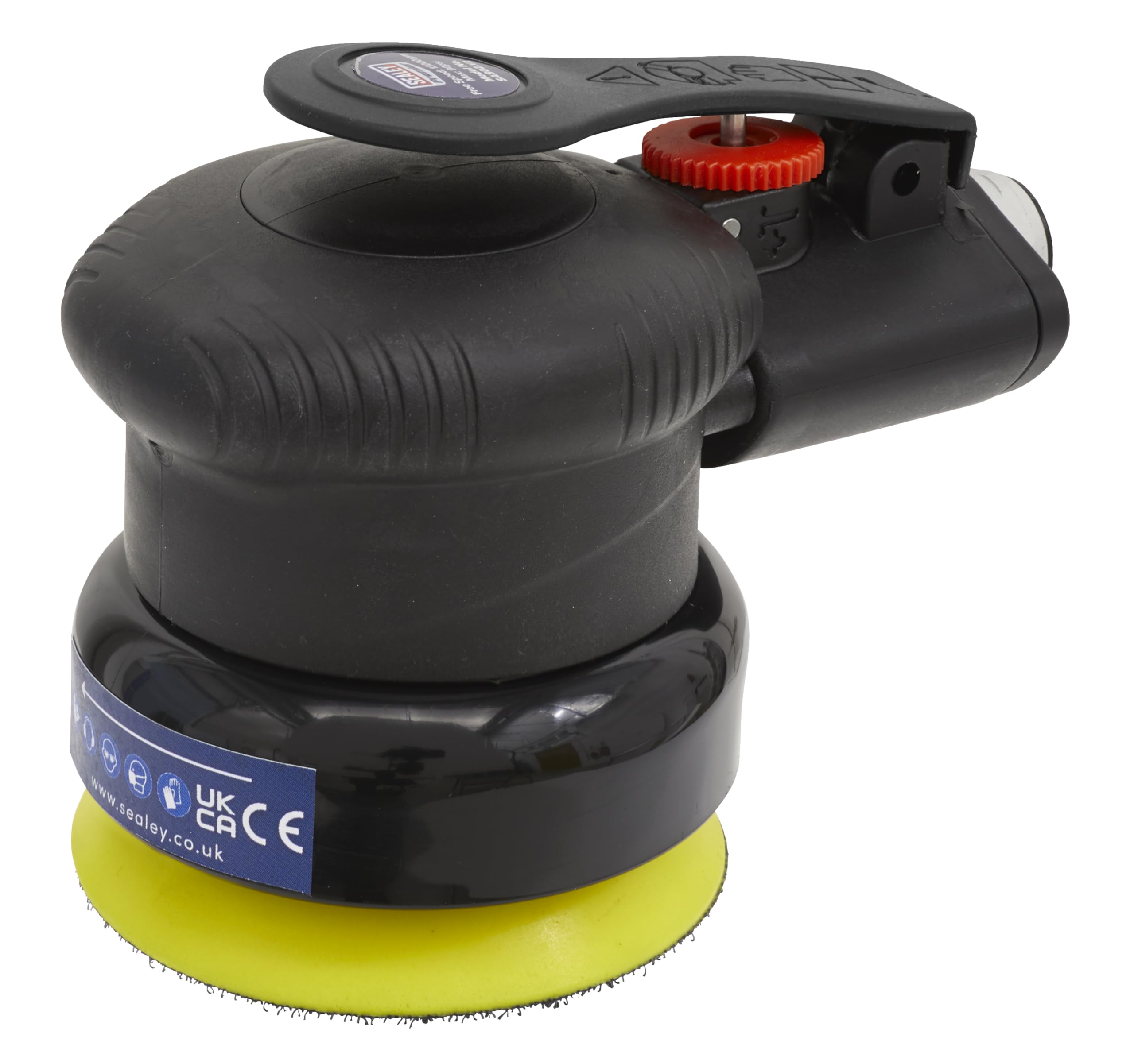 Sealey SA802 75mm Air Palm Orbital Sander - Lightweight & Powerful Pneumatic Sander for Woodworking, Auto Body Repair & DIY Projects