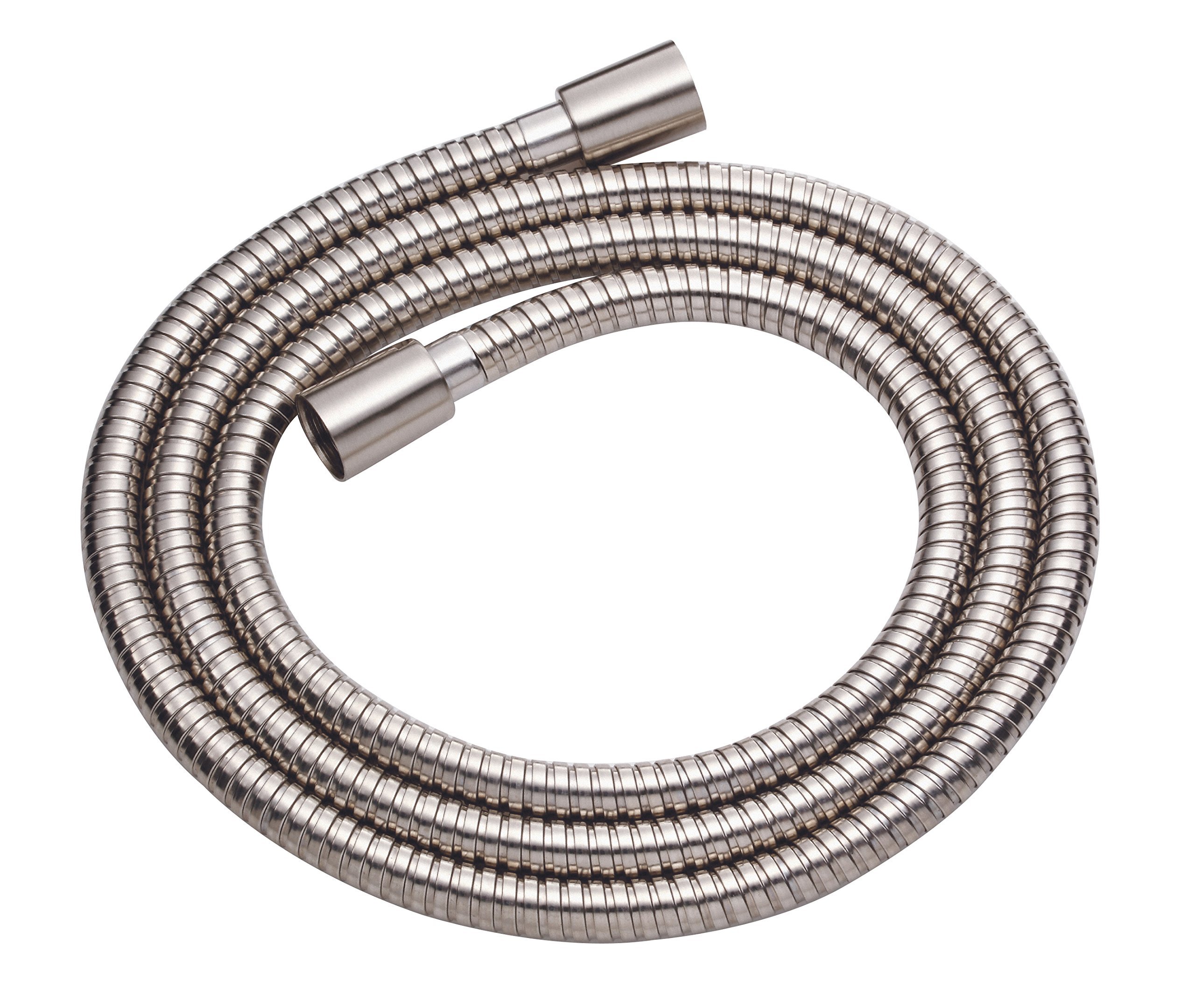 Gerber Plumbing Metal Interlock Shower Hose with Brass Conical Nuts - Durable Stainless Steel Shower Replacement Hose for Bathroom & RV Use