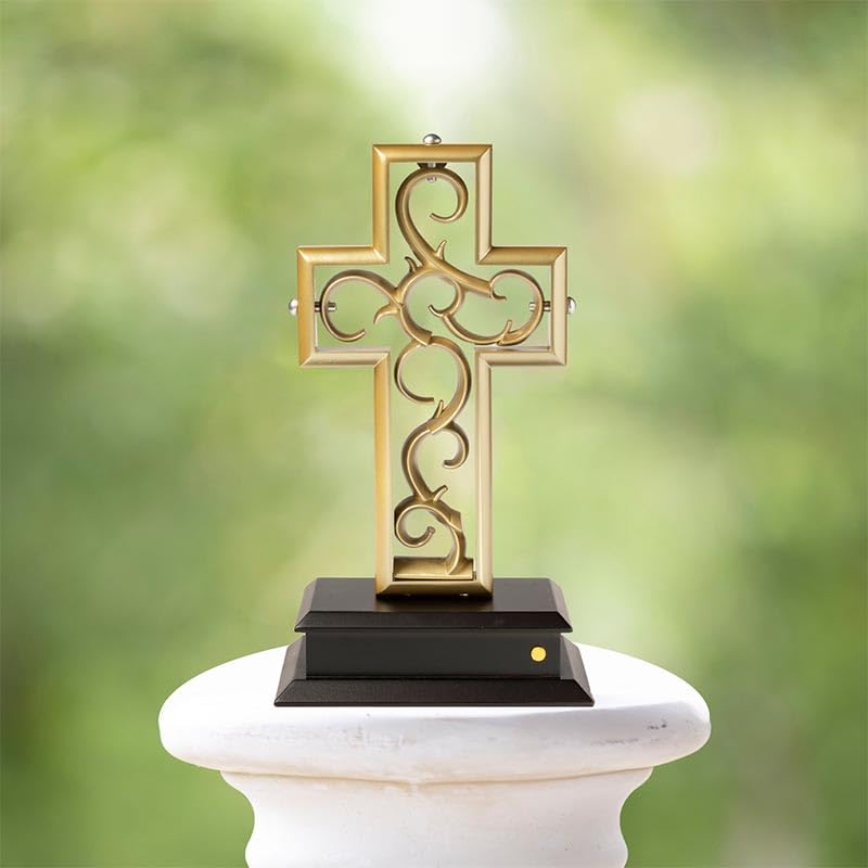 Unity Cross® Frosted Gold Color - Elegant Rustic Unity Candle & Sand Ceremony Alternative for Weddings, Anniversaries & Vow Renewals