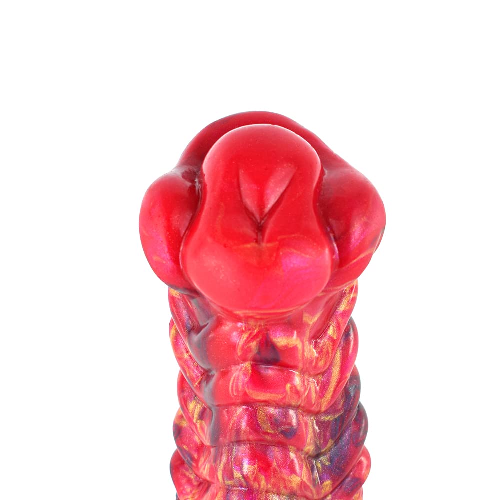 BeHorny Liquid Silicone Alien/Fido Dildo Sex Toy with Strong Suction Cup - Realistic Adult Toy for Solo Play, Couples & BDSM Fantasy (Black)