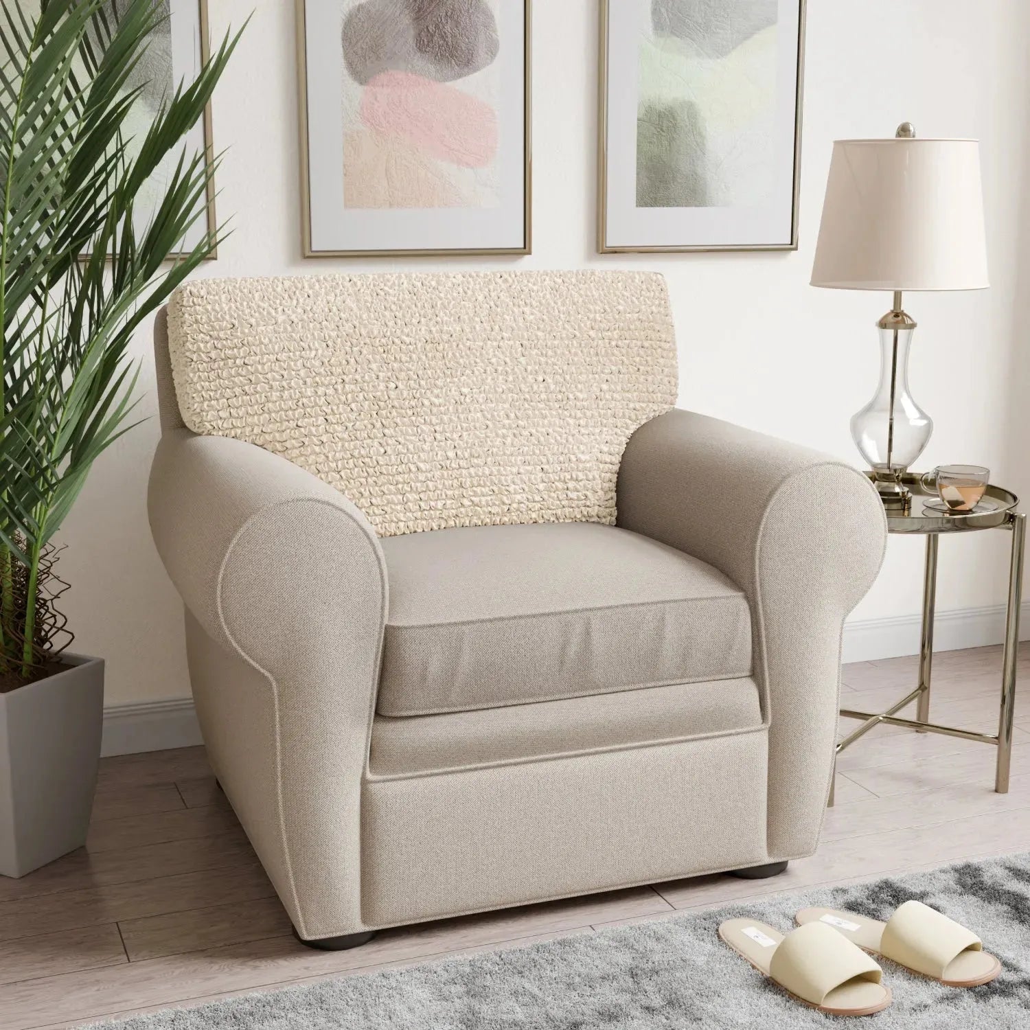 Premium Microfiber Seat Cushion Cover - Soft & Durable Sofa Chair Protector - Perfect for Living Room, Office, or Car Use