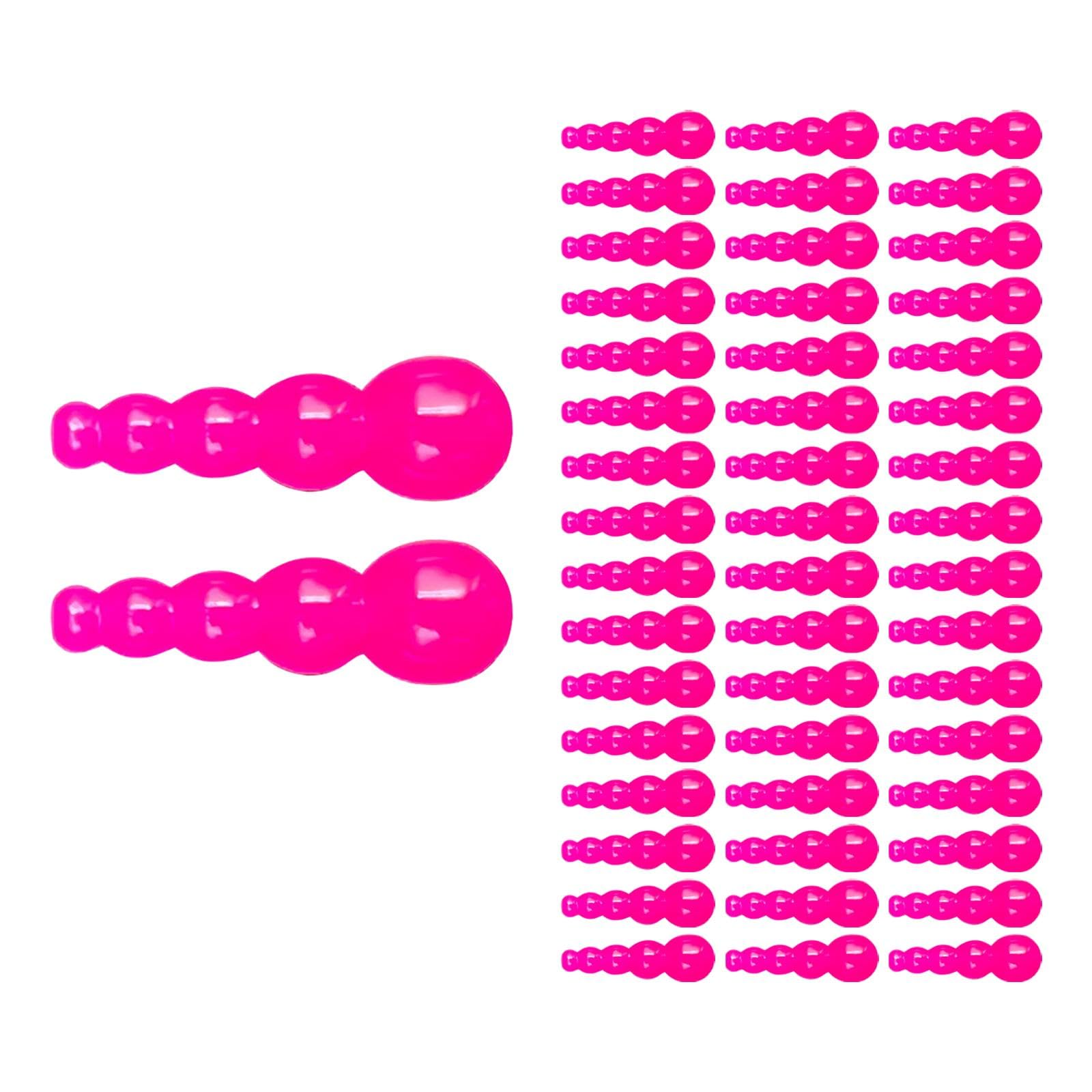 50pcs Stacked Fishing Beads Set - Lightweight Portable Lure Tackle Kit for Zander, Bass & Walleye | Perfect for Freshwater & Saltwater Fishing Accessories