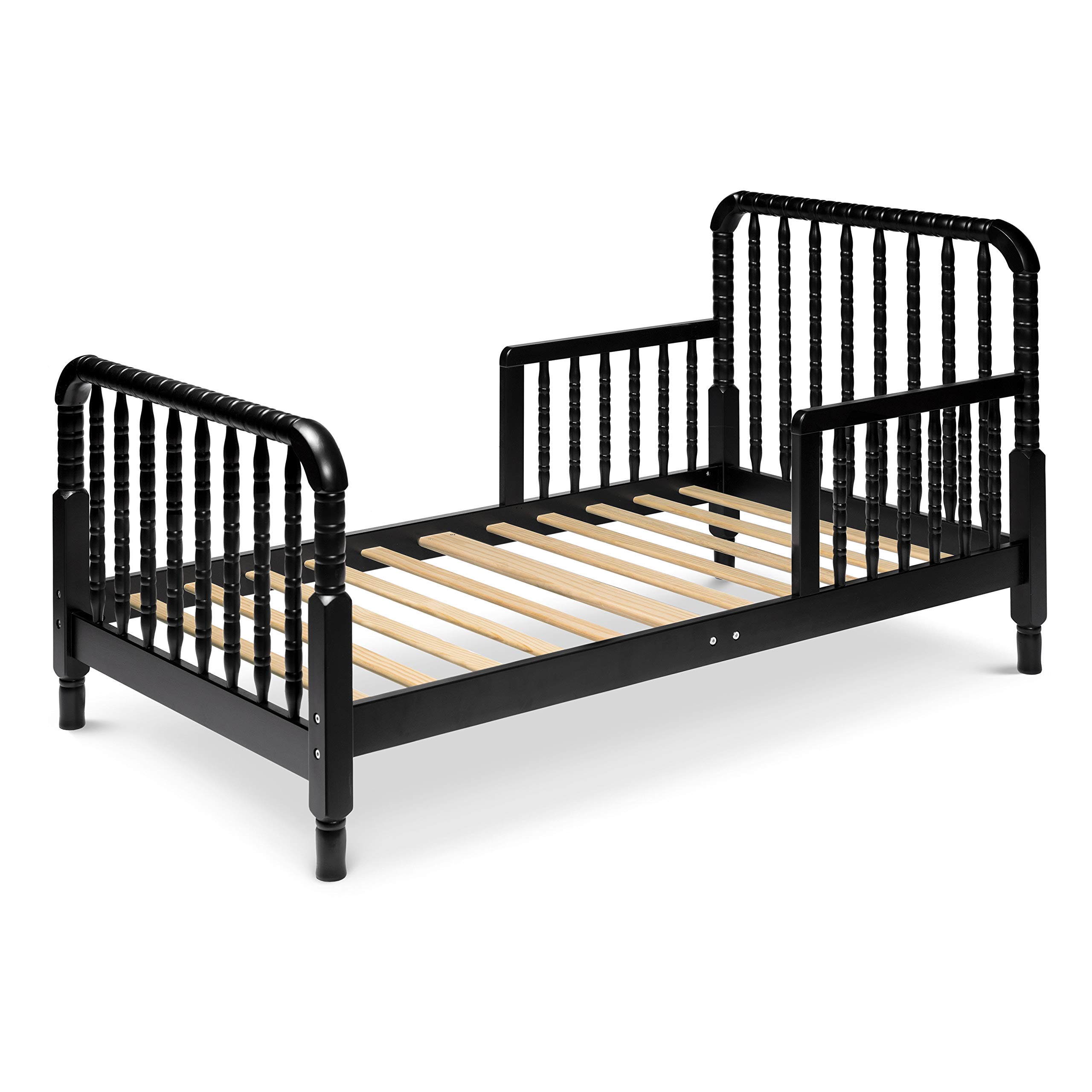 DaVinci Jenny Lind Toddler Bed in Ebony - Classic Wooden Crib for Kids Nursery, Safe & Durable Toddler Bed Frame for Boys & Girls - Perfect for Bedroom, Daycare or Transition from Crib