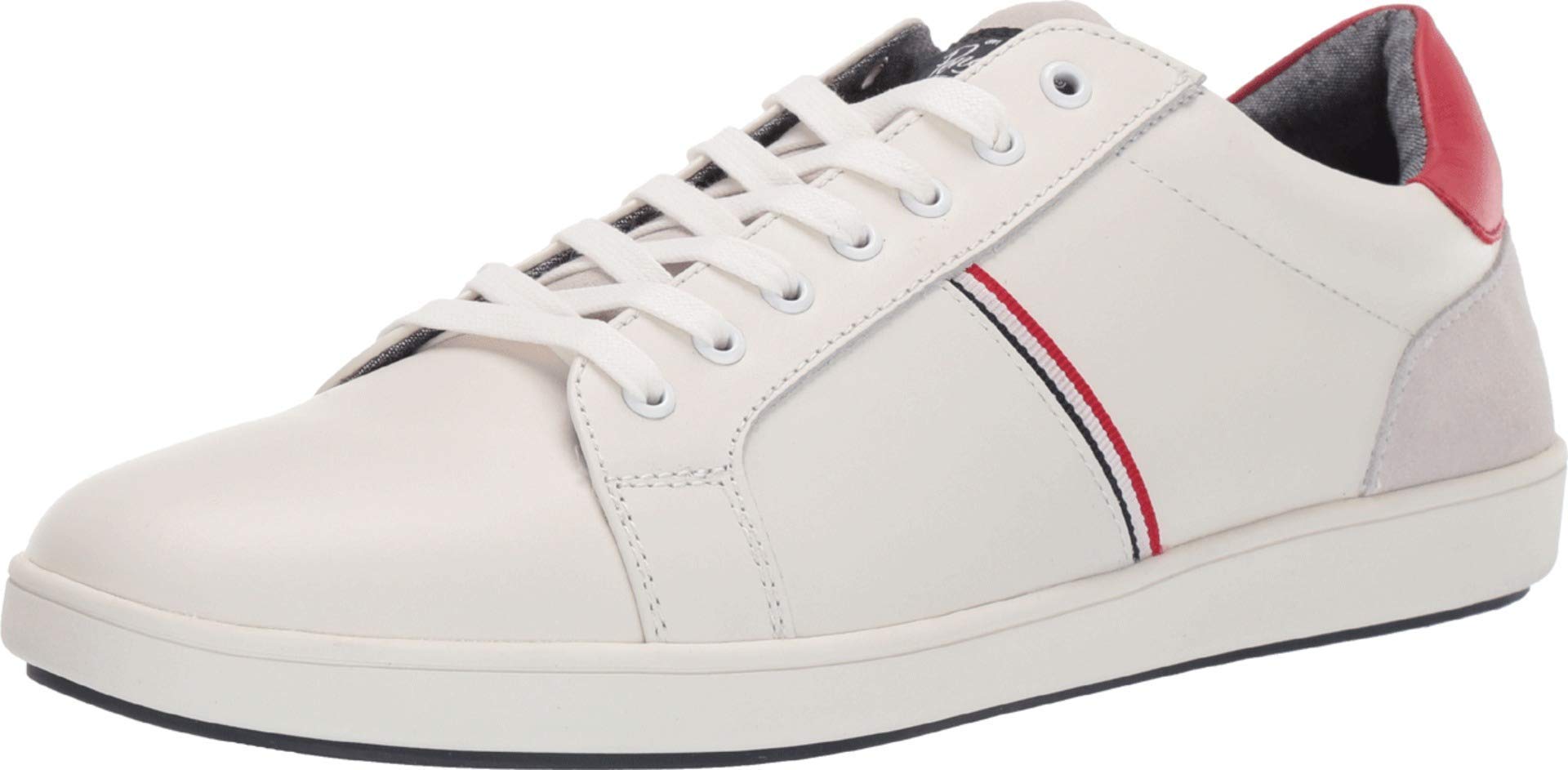 Original Penguin Leo Men's Sneakers - White/Red Size 9 | Casual Walking Shoes for Men | Perfect for Everyday Wear, Gym & Street Style